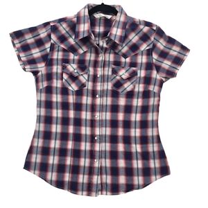 Cumberland Outfitters by ELY Womens Wester Button Down Shirt Womens Medium